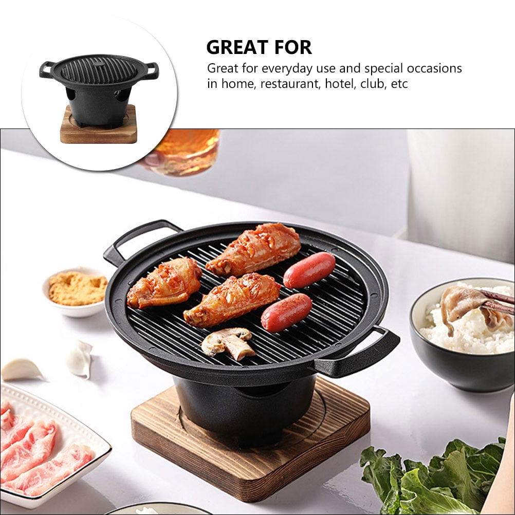 PAMINGONO 1Set Grill Stove with Space Saving Design Non Stick Aluminum for Home Use in Assorted Colors