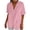 Pink, variant on cfhntfmh Women Cotton Linen Button up Shirt Summer Lightweight Short Sleeve Office Blouse Dressy Casual Vacation Shirts