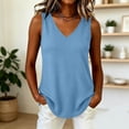 thumbnail image 4 of GUACER Ribbed V-Neck Tank Top for Women Sleeveless Blouses Casual Summer Basic Top for Layering, 4 of 6