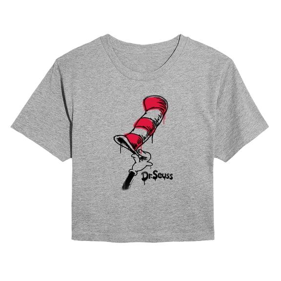 Dr. Seuss - Cat in the Street - Juniors Cropped Graphic T-Shirt
