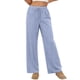 thumbnail image 5 of Amzcrzy Pantalones Mujer A Rayas Informales Cintura Alta Cordón Elástico Tipo Bóxer Cómodos Holgados Anchos Con Bolsillos Tallas S-2XL Azul, 5 of 8