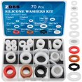 thumbnail image 1 of Kit de juntas de silicona para plomería ZDBB, 70 piezas, alta temperatura, 1 of 8