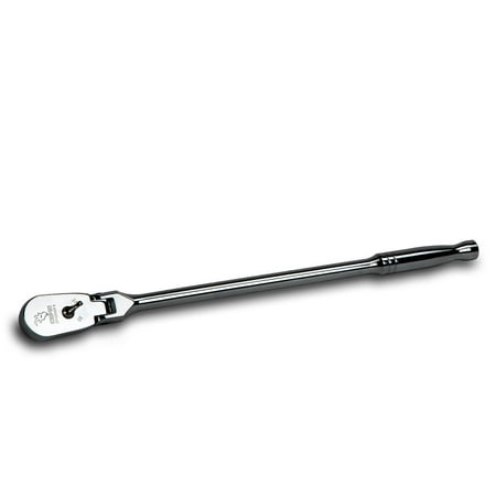 

Capri Tools 1/2-Inch Drive Low Profile Flex-Head Ratchet True 72-Tooth 5-Degree Swing Arc 180-Degree Flex-Head