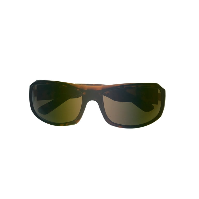 Levi Sunglass Mens Tortoise Rectangle Plastic Wrap Brown Lens LS132 1