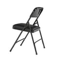 thumbnail image 6 of (Pack of 4) NPS 1200 Series Premium Vinyl Upholstered Double Hinge Folding Chair, Caviar Black, 6 of 8
