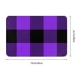thumbnail image 3 of Daiia Purple Buffalo Plaid Front Door Mat, Heavy Duty Durable Welcome Mat for Outdoor Indoor, Dirt Trapper Waterproof Super Absorbent Door Mat, 16" x 24", 3 of 9