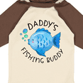 thumbnail image 4 of Inktastic Daddy's Fishing Buddy with Cute Blue Fish Boys or Girls Long Sleeve Baby Bodysuit, 4 of 5