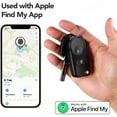 thumbnail image 2 of Wrong Duck Air Tag Key Finder 4Pcs, Air Tracker Tag Compatible with Apple Where is App (iOS Only), Suitcase Tracker for Luggage/Bags/Keys, One-Year Battery Life (Black-4Pcs), 2 of 8