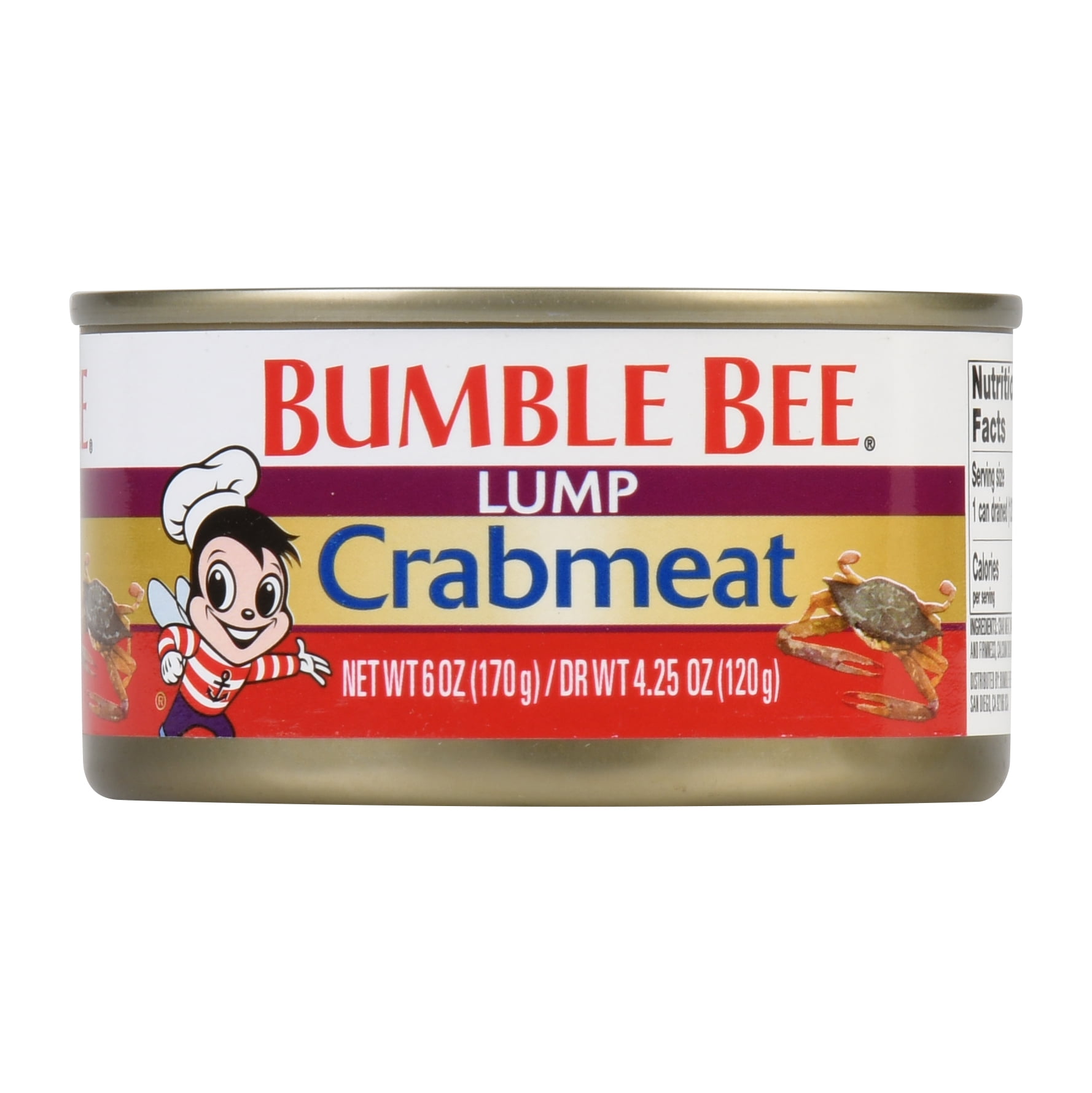 Bumble Bee Fancy Lump Crabmeat, 6oz can