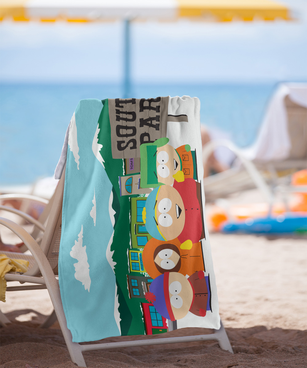 South Park Boys and Sign Officially Licensed Beach Towel 30' X 60'