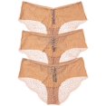 thumbnail image 2 of Journelle womens  3pk Allegra Jolie Hipster, m, Brown, 2 of 5