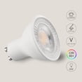 thumbnail image 4 of shiyou-10-Pack GU10 LED Bulbs Dimmable 6W 600LM Spotlight 3000K Warm White, 60W Halogen Replacement, Dimmable 40 Degree Track Light Bulbs for Recessed Ceiling Lighting, 4 of 4