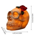 thumbnail image 4 of Halloween LED Glowing Resin Head Desktop Ornament Scary Decorative Centerpiece for Home Party, 4 of 7