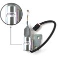 thumbnail image 3 of SINOCMP Fuel Shut Off Solenoid 3991168 SA-4941-24 3964628 Fits for Cummins 4BT, Hyundai Excavator R130 R130-5, Case IH 1150H MX100 MX120 MX150 Engine Parts Excavator Stop Solenoid Valve, 3 of 7