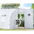 thumbnail image 3 of Jocisland 28x10x7.5 ft High Large Walk-in Greenhouse for Outdoors, Tunnel Greenhouse Kit, White, 3 of 8