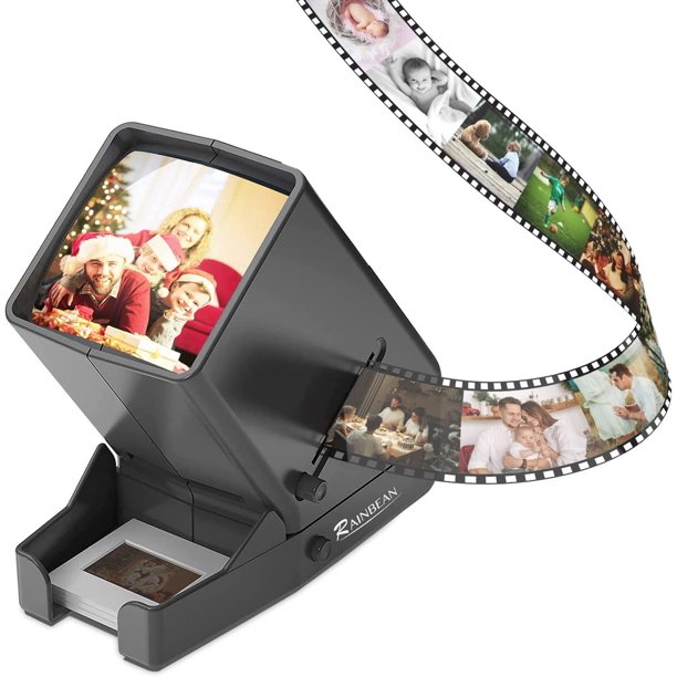 HINDUNY Usb Powered 35Mm Negative Slide Film Viewer, Old Slides Scanner Portable Led Lighted