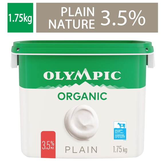 Olympic Organic Plain Yogurt 3.5%, 1.75kg