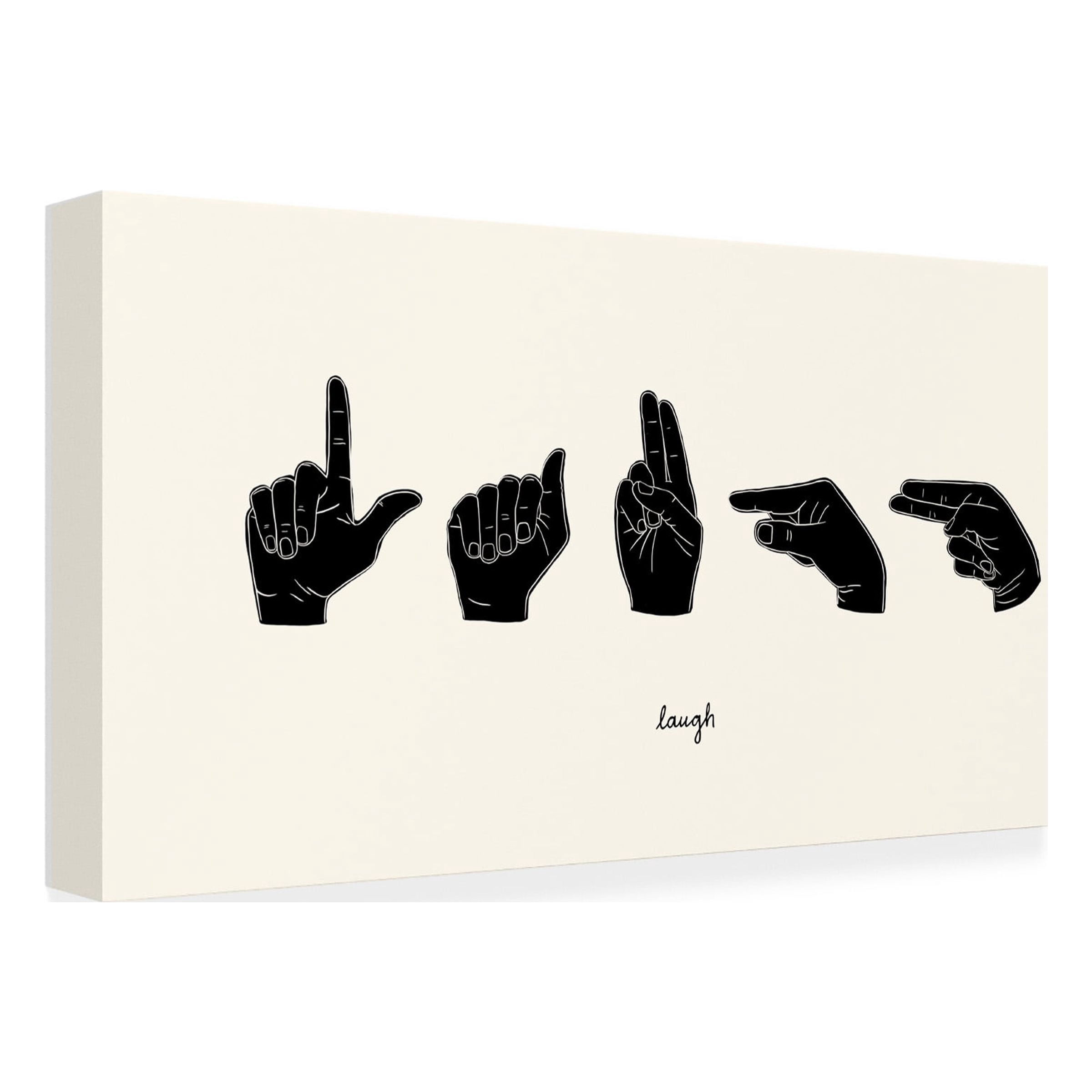 Emma Scarvey 'Sign Language III' Canvas Art