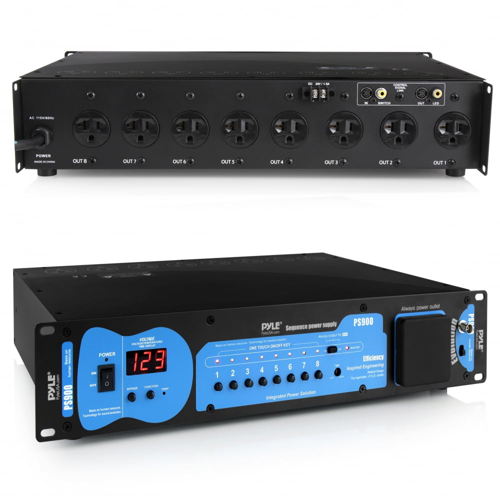 Audio Processor Power Sequencer with 9 Outputs