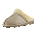 thumbnail image 1 of Mules de invierno para mujer CLPP'LI, con peluche sintético, sin cordones, color beige, 1 of 7