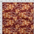 thumbnail image 4 of oneOone Polyester Spandex Orange Fabric Asian Chinese Floral Craft Projects Decor Fabric Printed By The Yard 56 Inch Wide, 4 of 4