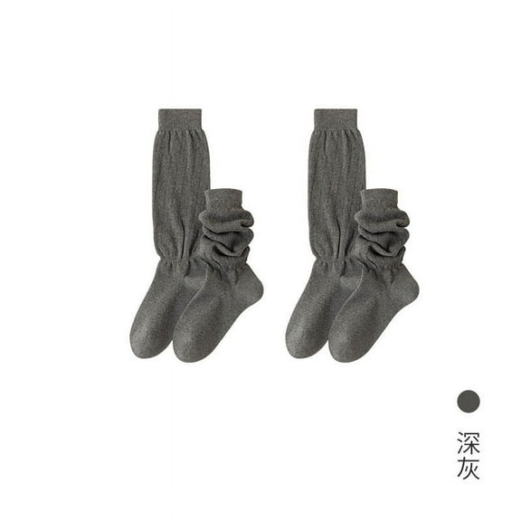 Nvzi -b 2 pairs of Womens Cotton Crew Socks, Thin Soft Comfort Breathable Dress Socks, Above Ankle Crew Socks for Business, Casual，Athletic Sock (Grey）