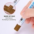 thumbnail image 4 of Uxcell Wood Filler Sticks Wood Furniture Scratch Repair Filler Sticks Furniture Touch Up Markers with Yellow Scraper for Wood Holes Wood Floor Table Door Cabinet, Golden-Walnut, 4 of 7