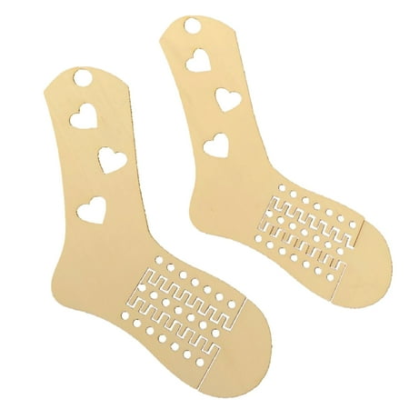 

HOTYA 2 Pcs for Creative Wooden Stocking Blockers Socks Prop Pendant Socks Making Supp