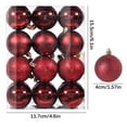 thumbnail image 2 of Lilgiuy 24Pcs Christmas Ball Ornaments Shatterproof Christmas Ornaments Set Decorations for Xmas Tree Balls Halloween Decorations (1.57''/40mm, Wine), 2 of 2