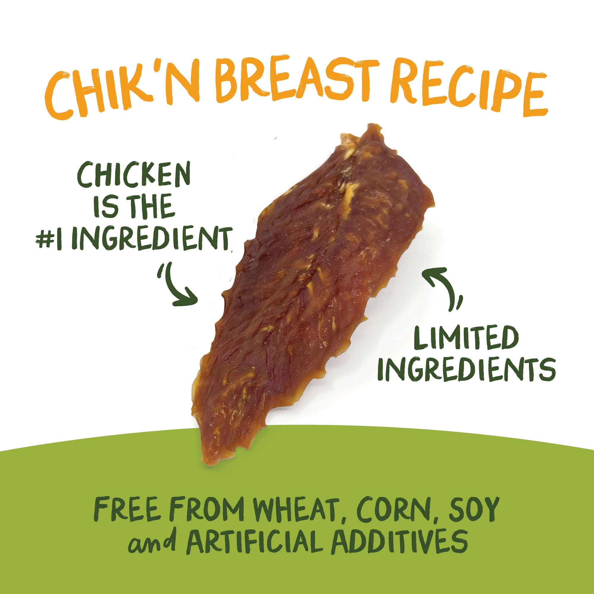 Pet 'n Shape Chik 'n Breast Jerky Treats - Naturally Delicious Chicken Dog Treats, 2 Pound