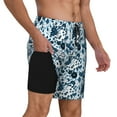 thumbnail image 2 of Daiia Daisies Flowers Mens Swim Trunks Swim Shorts Quick Dry Swim Shorts with Mesh Lining Pockets-Small, 2 of 9