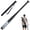 Black, variant on iHomeGarden 28 in Weighted Practice Bat for Baseball and Softball, Carbon Steel Swing Trainer with Grip and Carry Bag, Blue