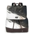 thumbnail image 1 of Balery Black And White Boston Terrier Mochila de Cuero para Mujeres, Gran Capacidad, Bolsa de Viaje Multifuncional, Mochila de Cuero y Bolsa de Hombro para Mujeres, 1 of 4