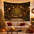 thumbnail image 3 of Library Like Interior with Built Into Massive Gnarled, Mystical Fantasy for Space Lovers, Galaxy Room Decor, Mother'S Day Gift, Tapestry Wall Hanging for Bedroom and Dorm, 3 of 7