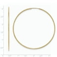 thumbnail image 2 of Beautiful 10k Polished Endless Tube Hoop Earrings, 2 of 2