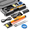 Orange, variant on Mini Cordless Soldering Iron Kit, USB Rechargeable Portable Cordless Soldering Iron, Digital adjustable display screen, Heating Core, Soldering Iron Cord, Rosin, Soldering Iron Stand, Storage Case