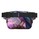thumbnail image 3 of Fotbe Beautiful Flower Blue Bird Cangurera Cuadrada con Estampado de Doble Capa, Bolsa de Cintura Ajustable Mini para Hombres y Mujeres, 3 of 9