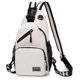 thumbnail image 1 of Mini Mochila pequeña de pecho para mujer, bandolera deportiva de viaje, bolso cruzado para chica Fivean unisex, 1 of 2