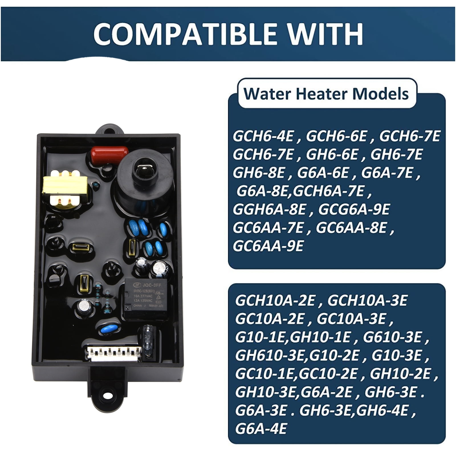 NATEFEMIN Black Water Heater Control Board for Atwood Models Voltage Spike Protection OE 91420 Rugged High Precision Factory Tested