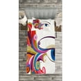 thumbnail image 3 of Ambesonne Eye Quilted Bedspread Set 2 Pcs, Woman's Eye Colorful Art, Twin Size, Multicolor, 3 of 3