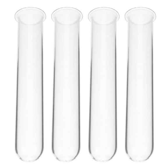 Worgeous 4 Pcs Hydroponic Test Tube Vase Vases for Flowers Transparent