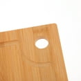 thumbnail image 3 of Minkissy Khaki Bamboo Cutting Board for Storage Use with Builtin Water Groove and Easy Clean Design 15.5 x 11.5 Inches, 3 of 7