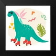 thumbnail image 2 of Vess, June Erica 12x12 Black Modern Framed Museum Art Print Titled - Rollin Dino I, 2 of 5
