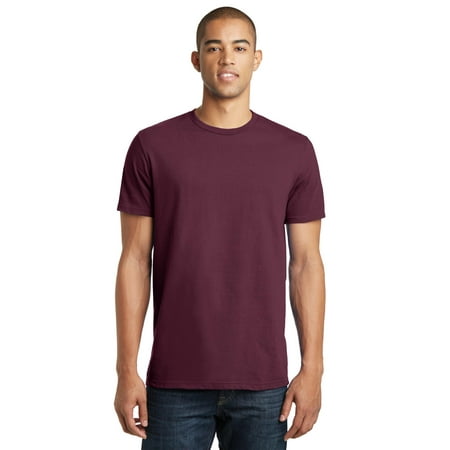 District Threads Young Mens Concert Tee. Maroon. XL.