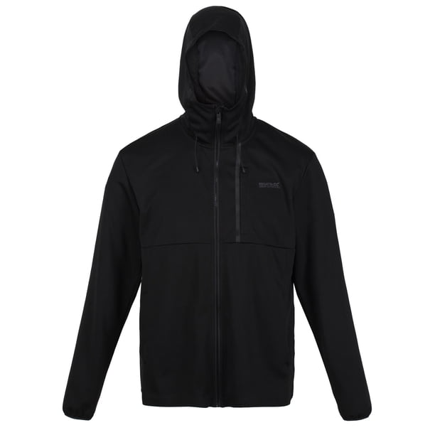 Regatta - Sudadera con Cremallera Boyare Cremallera para Hombre (Negro)