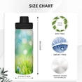 thumbnail image 3 of Fotbe green grass and butterfly Pattern 18 Oz Sports Insulated Kettle Vacuum Cup Stainless Steel Travel Mug Cup Thermal Flask,Insulated Kettle for Cycling Gym Basketball Outdoor, 3 of 7