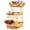 C, variant on 3 Tier Ceramic Fruit Bowl for Kitchen Counter – Fruit Basket with Gold Metal Stand, Fruit Holder for Snacks, Nuts, Cakes, Desserts, Bread, Candy Storage