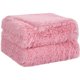 thumbnail image 1 of Lujoso Lanudo Piel Sintética Manta Suave Caliente Sherpa Inverso para Sofá Diván Cama Rosado 230 x 230 cm Unique Bargains Manta, 1 of 8