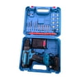 thumbnail image 2 of Juego de taladro eléctrico, juego de herramientas para taladro eléctrico, para oficina, reparación y mantenimiento, multiusos, con broca, taladro eléctrico portátil 28V 1 Batería, 2 of 9