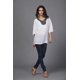 thumbnail image 4 of de Manga Media para Mujeres Ropa Bordada Estlio Boho Lindo Colco Tallas grandes, 4 of 7